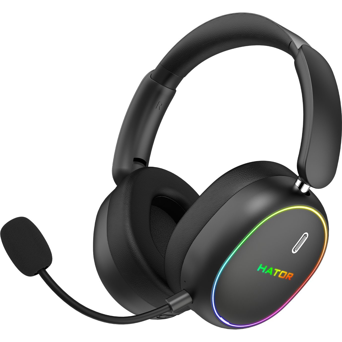 HATOR Phoenix 2 Wireless Slušalice Žičano i bežično Obruč za glavu Igranje USB Type-C / USB Type-A Bluetooth Crno