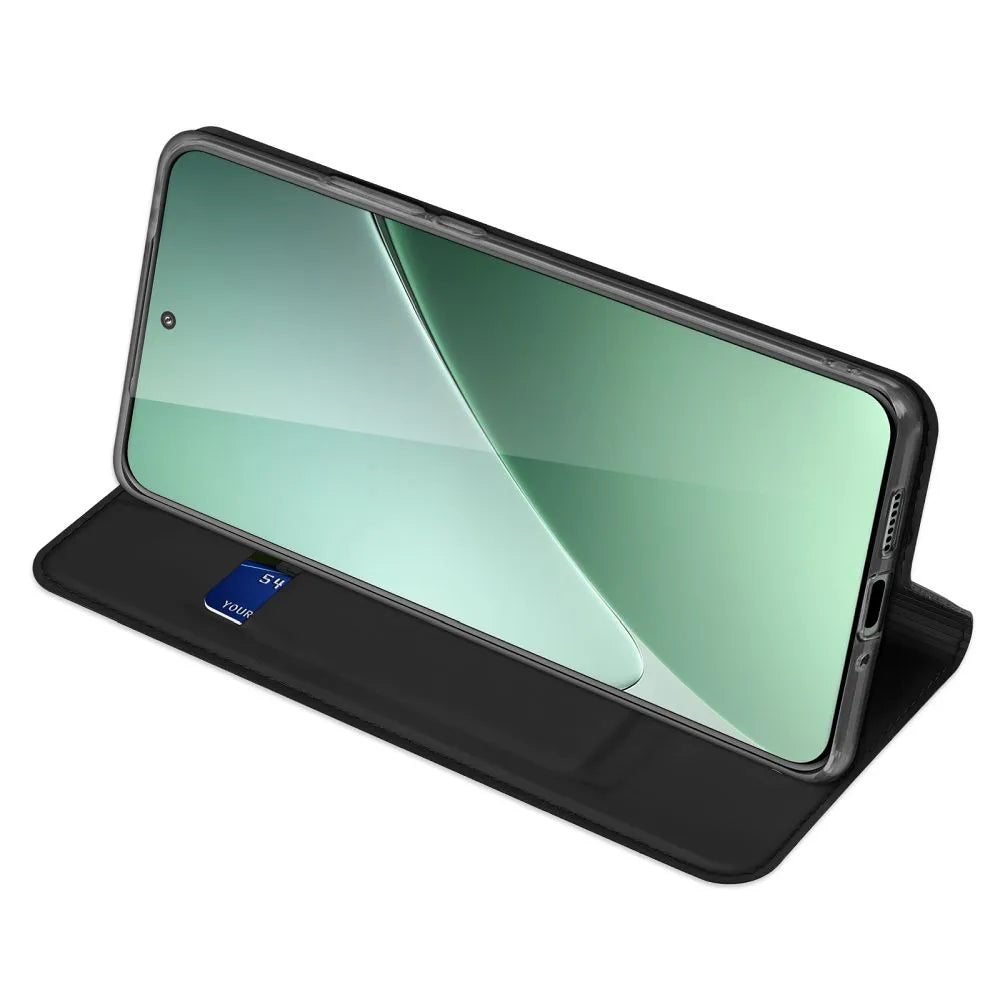 DUX DUCIS Skin Pro – gladka usnjena preklopna torbica za XIAOMI 15 PRO črna