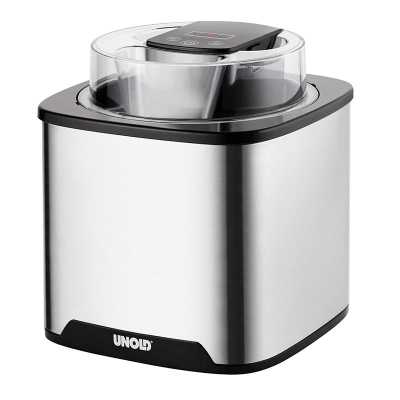 Unold 48855 aparat za pravljenje sladoleda Tradicionalni aparati za sladoled 1,5 L 12 W Crno, Nehrđajući čelik Otwarte / Odnowione