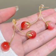 Naušnice JU-36526 cherry - Crvena KP36526