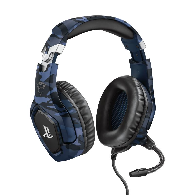 Trust GXT 488 Forze PS4 Slušalice Žičano Obruč za glavu Igranje Crno, Plavo