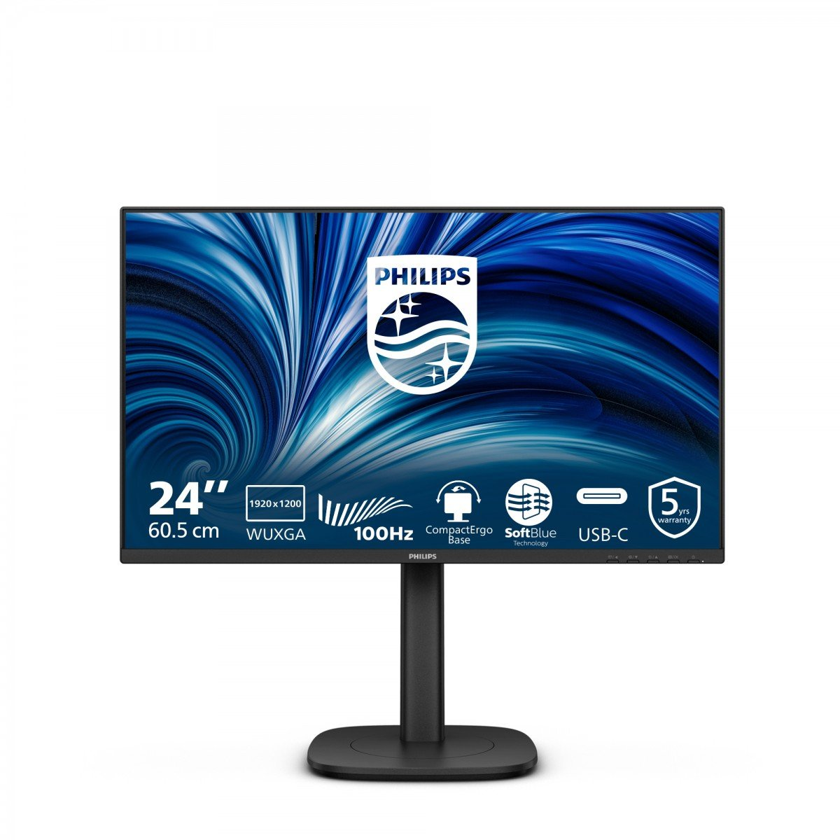 Philips 3000 series 24B2N3200D/00 računalni monitor 61,2 cm (24.1") 1920 x 1200 pikseli WUXGA LCD Crno