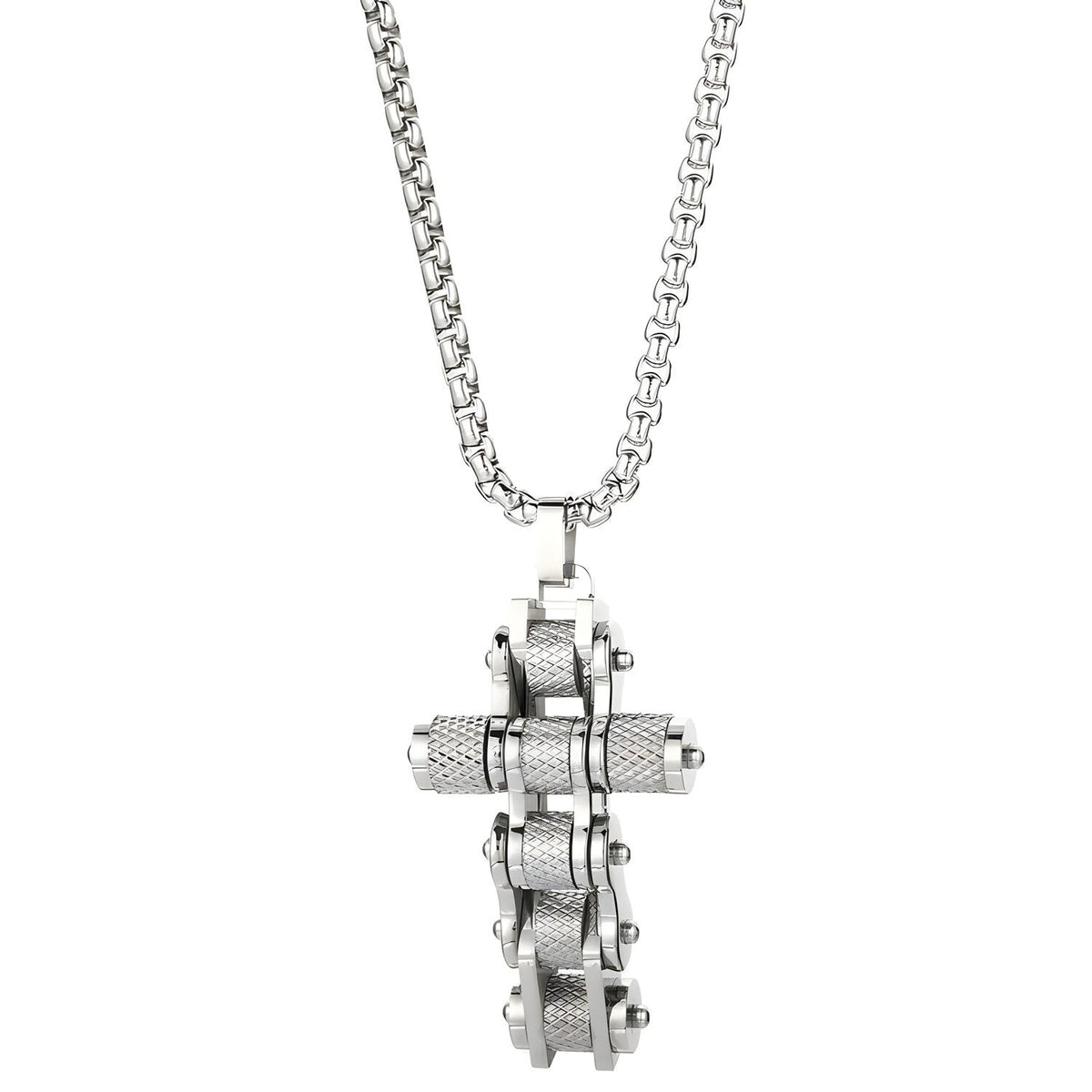 Ogrlica Chain Cross - Srebrna