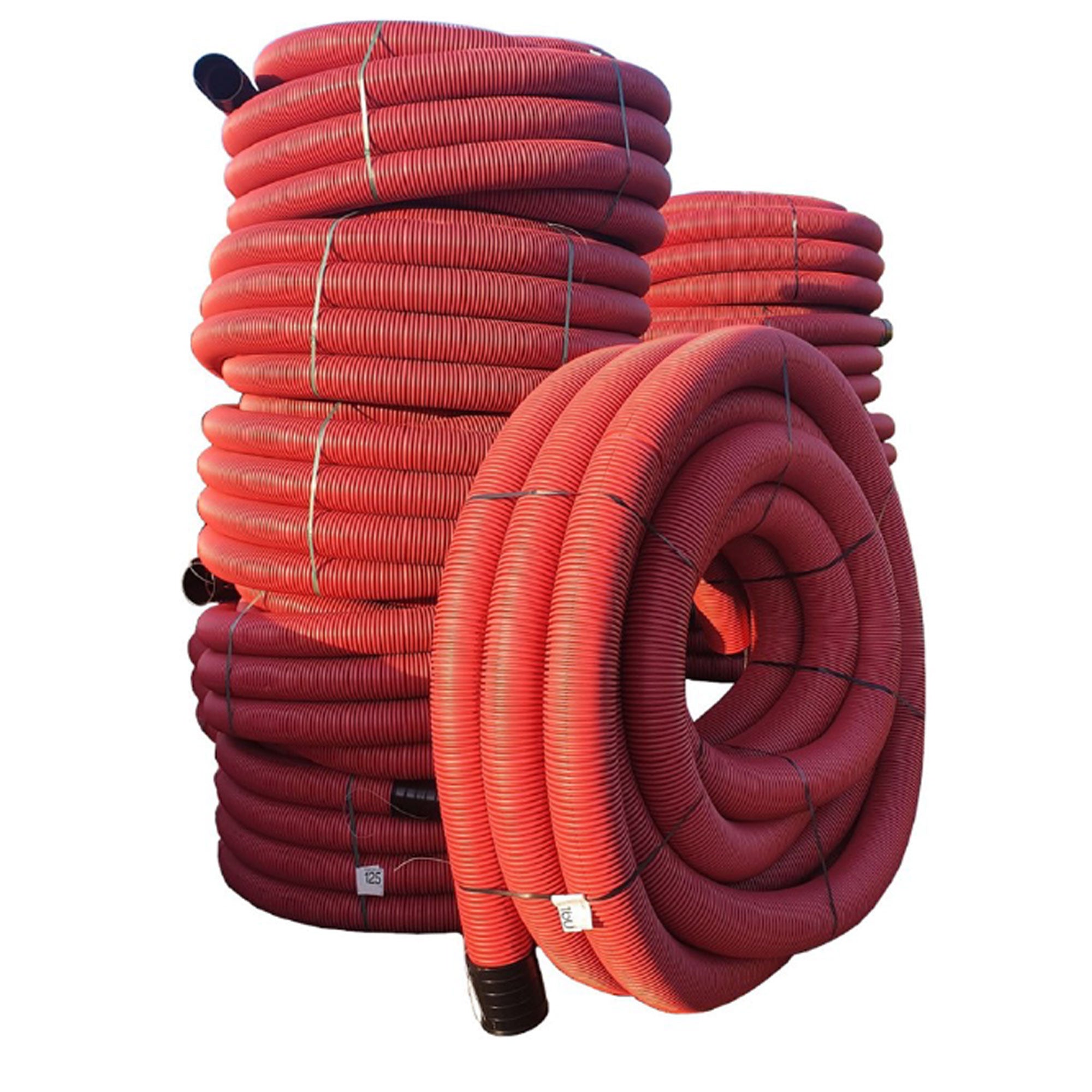 Cev Kubaplast/Supreflex 110/94mm rdeče/črna 50m/450N
