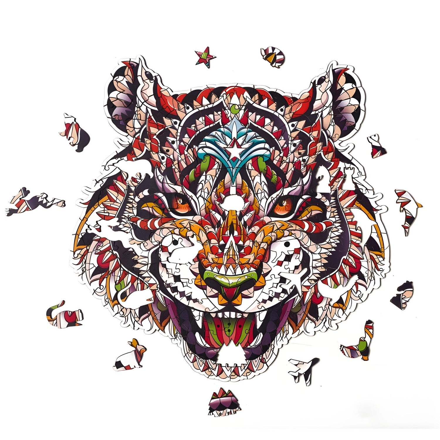 Drvene puzzle - Color Tiger / M KP21877