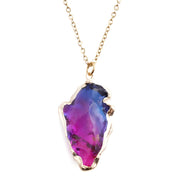 Ogrlica Crystal Stone - Plava / Ružičasta KP21753