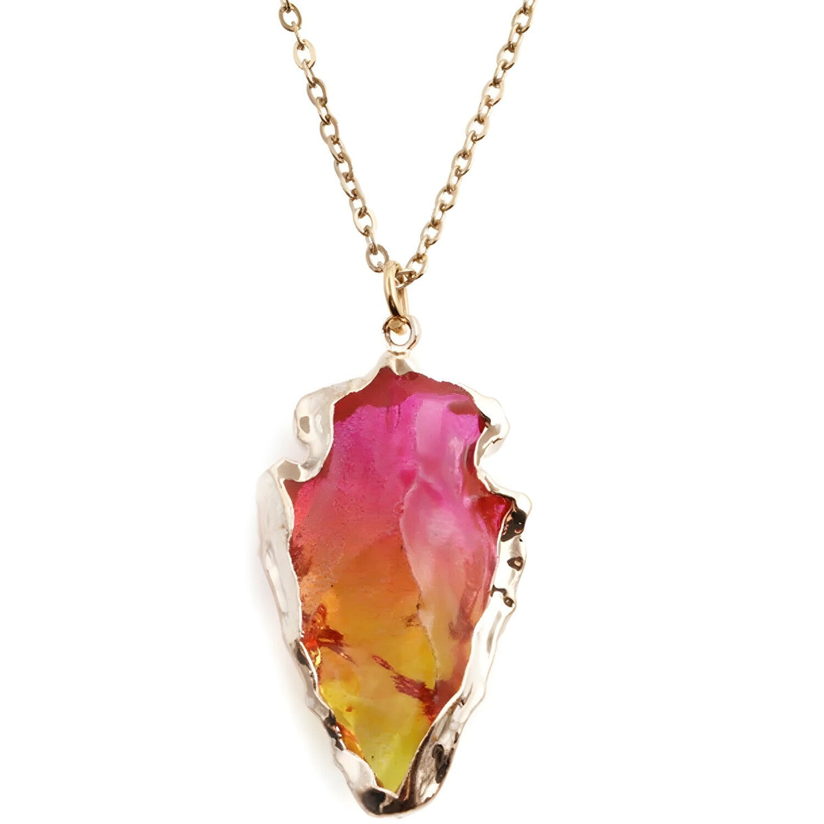Ogrlica Crystal Stone - Žuta