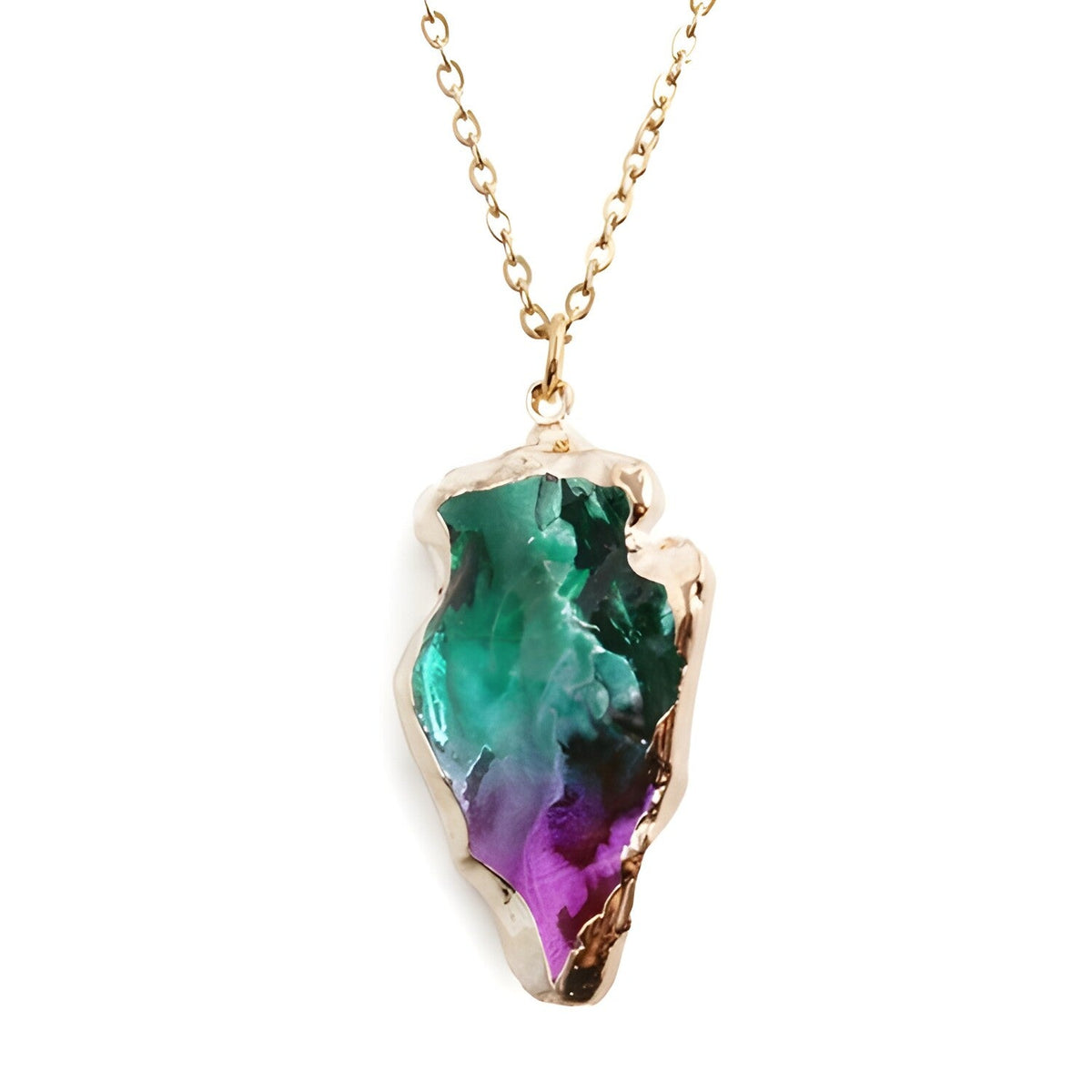 Ogrlica Crystal Stone - Ljubičasta
