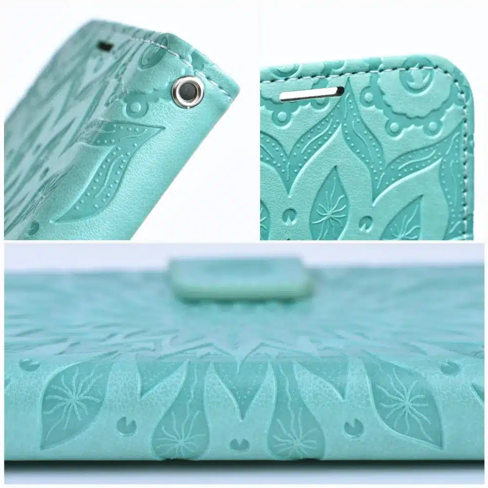 MEZZO Book etui na preklop za SAMSUNG GALAXY A54 5G mandala zelene barve