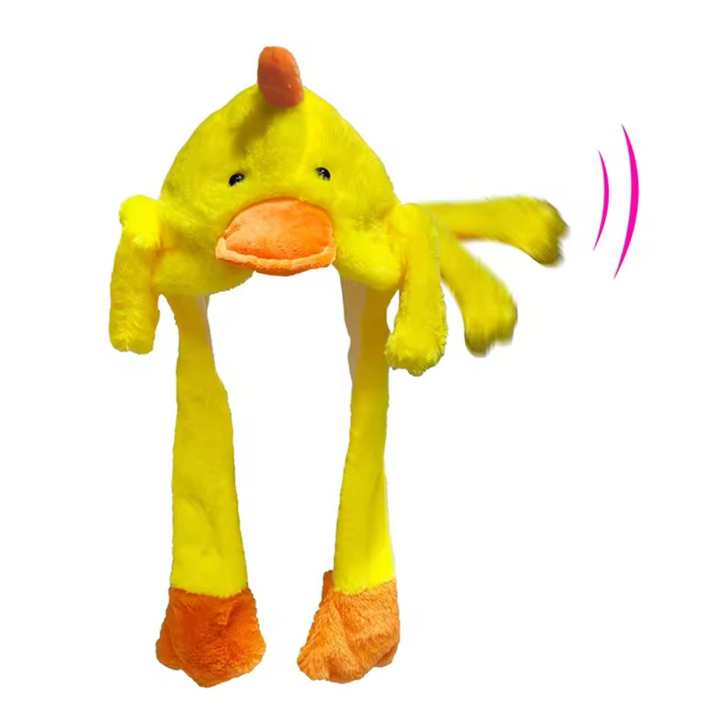 Kapa funny animals piščanček pumpica rumen piščanec