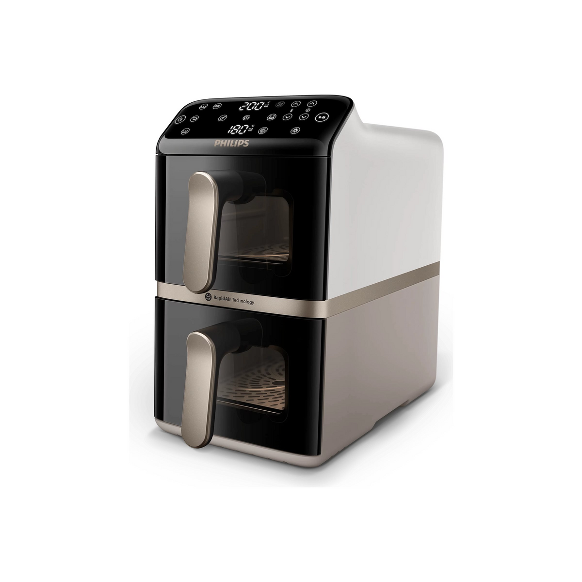 Philips 4000 series NA462/80 friteza Dvostruko 10 L Samostojeći 2750 W Friteza na vrući zrak Crno, Zlatno, Sivo