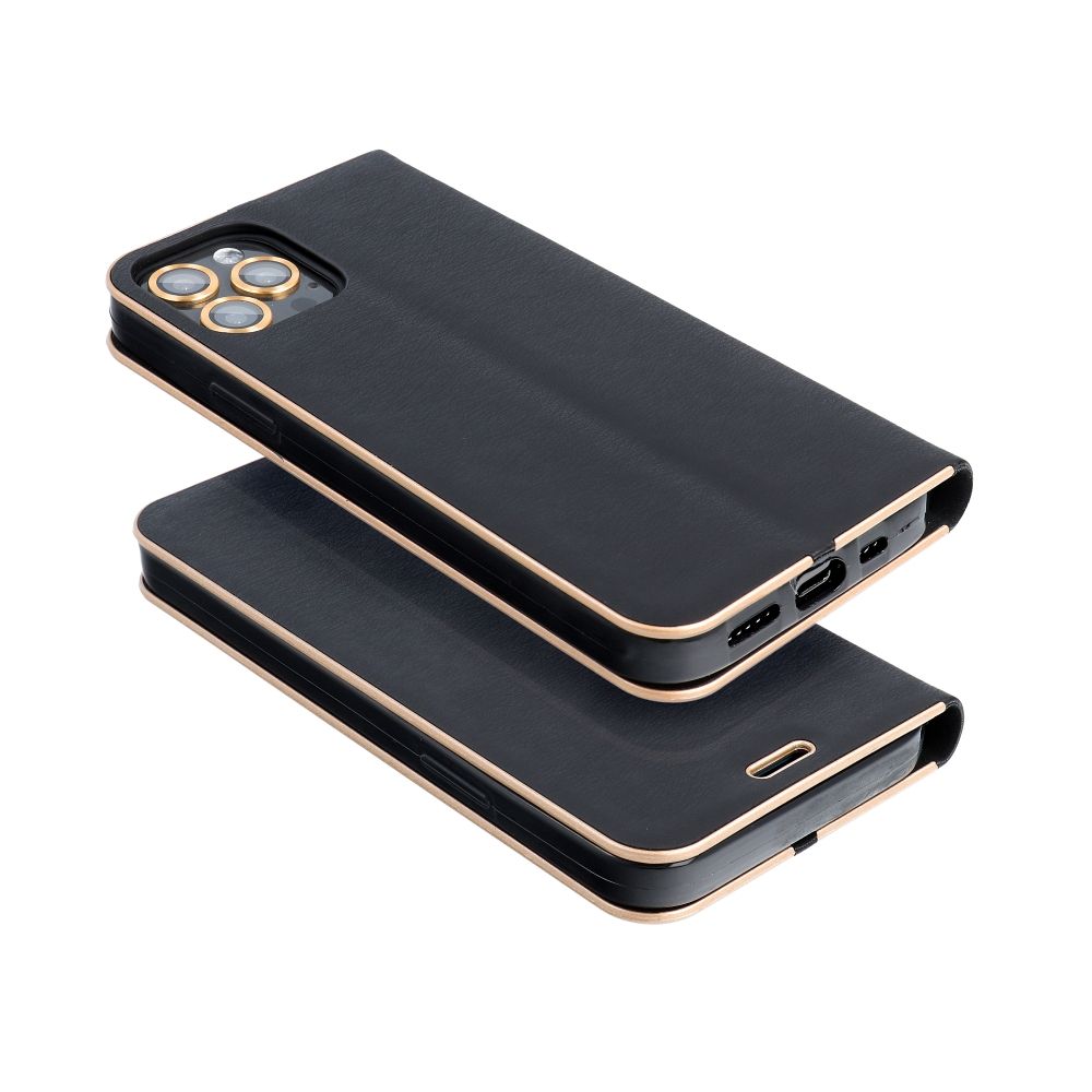 LUNA Book Gold preklopna futrola za XIAOMI Redmi Note 15 PRO PLUS 5G crna