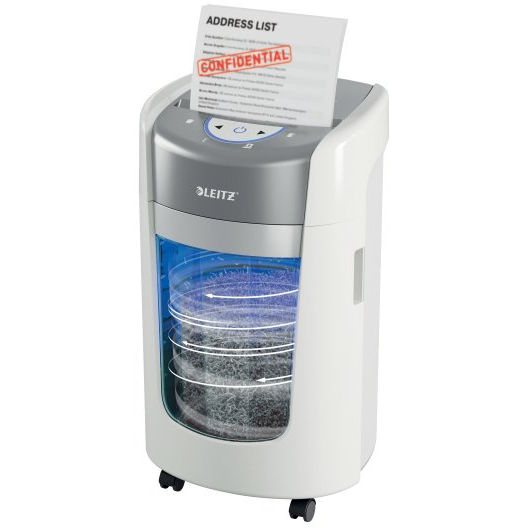Leitz IQ OptiMax Home Office 225 uređaj za usitnjavanje papira Sjeckanje mikro rezom 58 dB Sivo, Bijelo