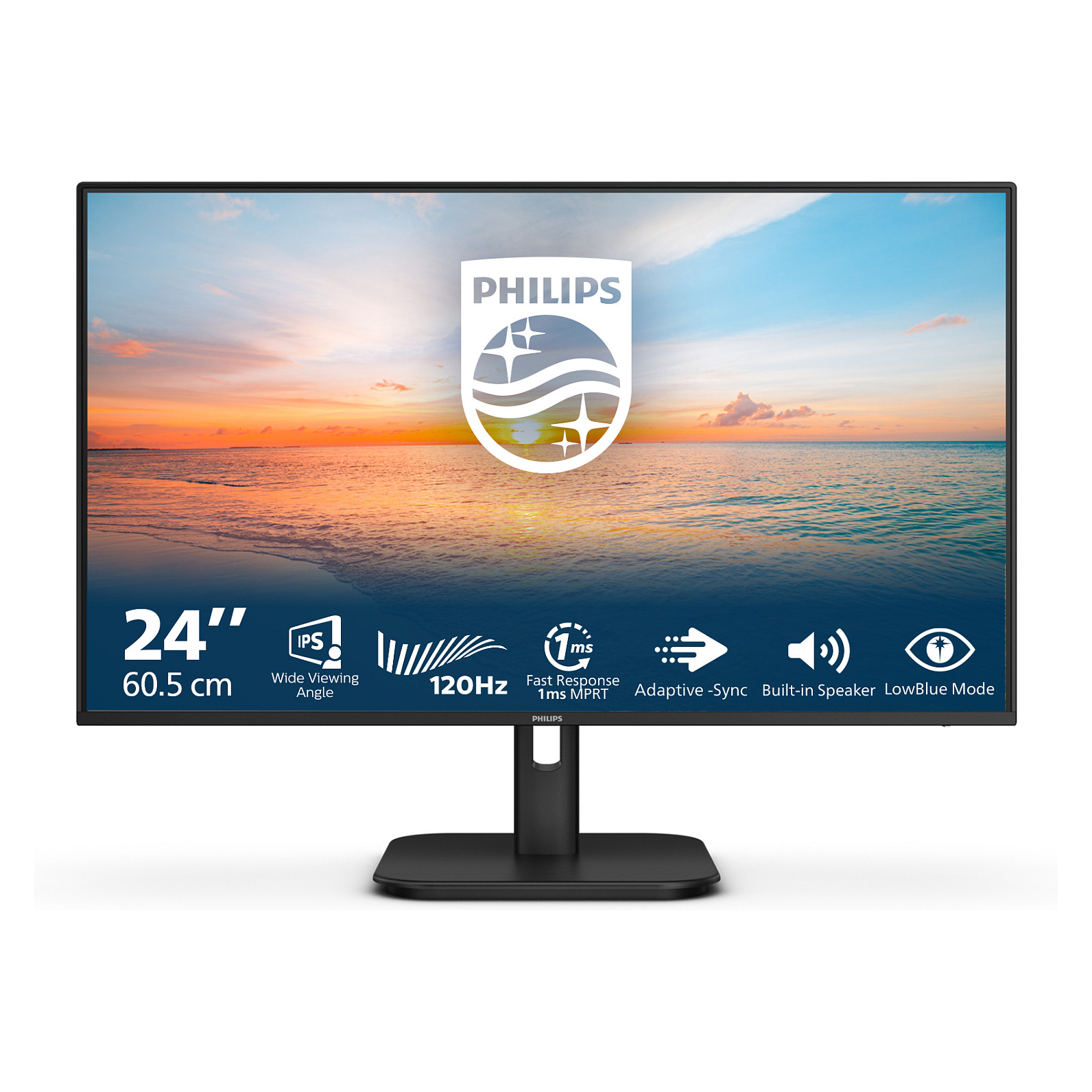 Philips 1000 series 24E1N1200A/00 LED display 60,5 cm (23.8") 1920 x 1080 pikseli Full HD LCD Crno