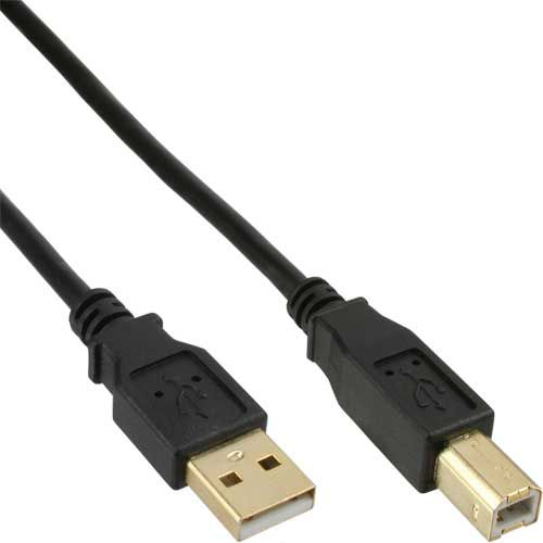 InLine 4043718125074 USB kabel USB 2.0 10 m USB A USB B Crno