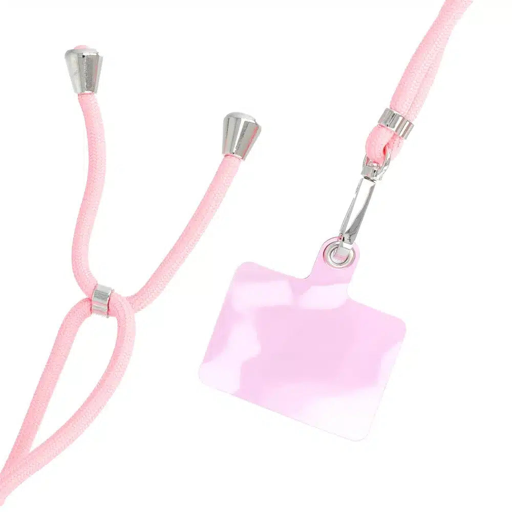 SWING obesek za telefon nastavljive dolžine / dolžina kabla 165 cm (maks. 82,5 cm v zanki) / ramena ali vrat – svetlo roza