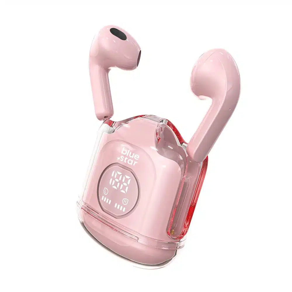 Brezžične/bluetooth stereo slušalke Blue Star TWS Transparency Fi22 roza