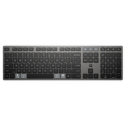 HP 725 Multi-Device Rechargeable Wireless Keyboard tipkovnica Kuća / Ured RF bežični + Bluetooth Crno