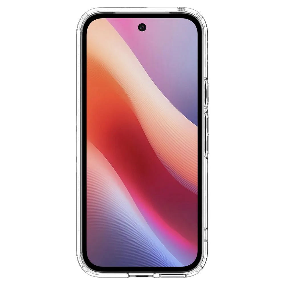 SPIGEN ULTRA HYBRID MAG ovitek, združljiv z MagSafe, za GOOGLE PIXEL 9A prozoren/bel