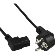 InLine 16752H strujni kabel Crno 0,3 m Utikač tipa F C13 spoj