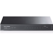 TP-Link T1500G-8T(TL-SG2008) Upravljano L2 Gigabit Ethernet (10/100/1000) Podrška za napajanje putem Etherneta (PoE) Crno