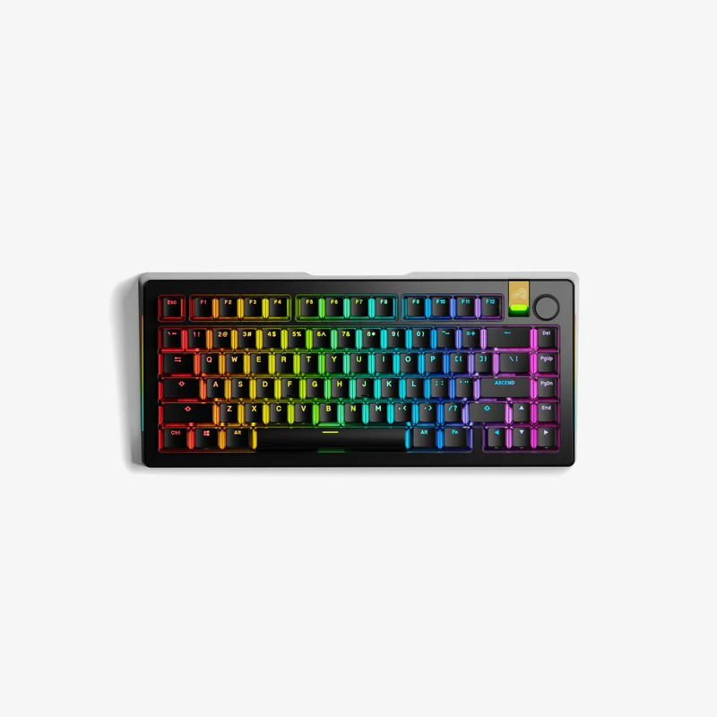 Glorious Gaming GMMK 3 PRO HE 75% Prebuilt tipkovnica Igranje RF bežični + Bluetooth QWERTY US Engleski Crno