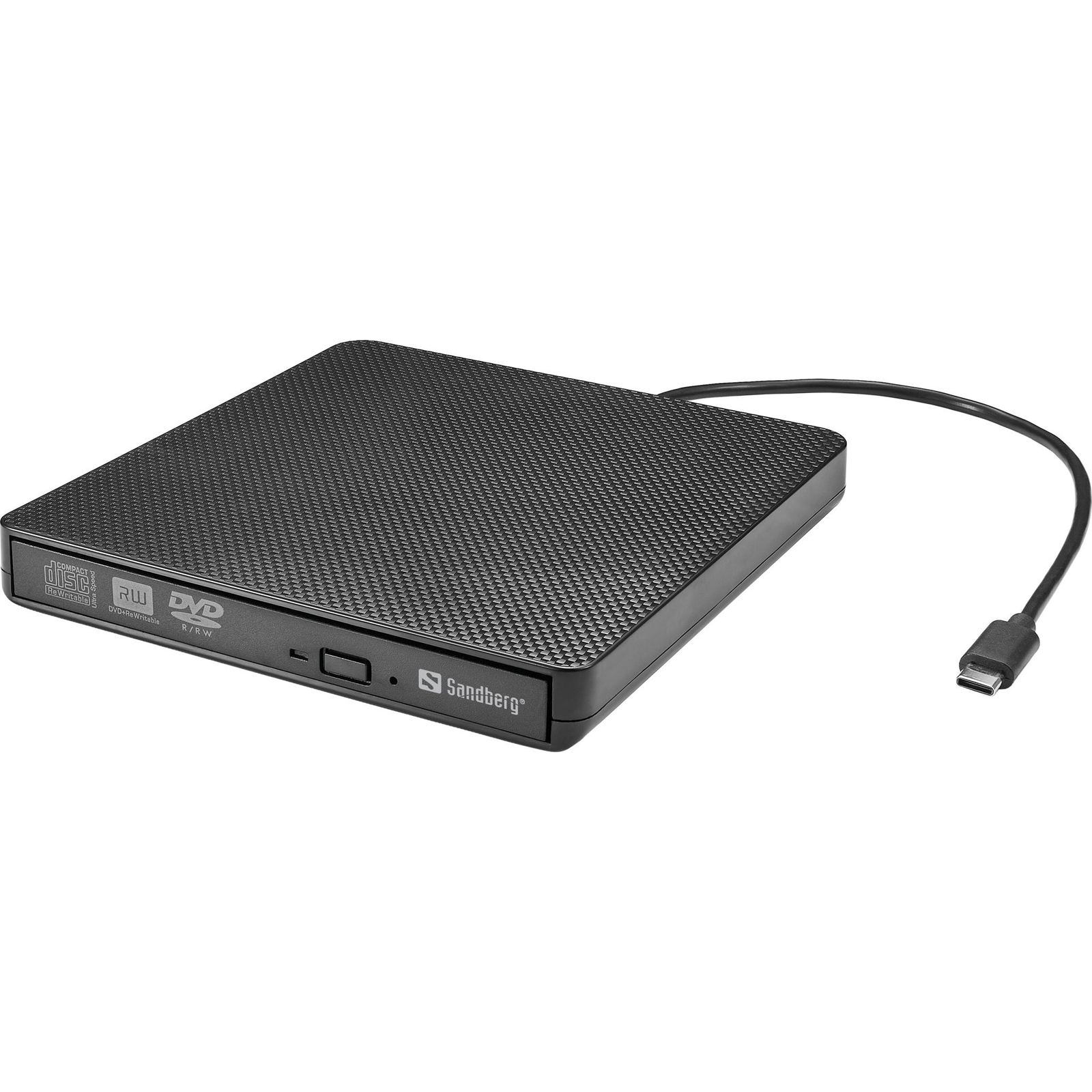 Sandberg USB-C/A DVD Drive pogon optičkog diska DVD Super Multi DL Crno