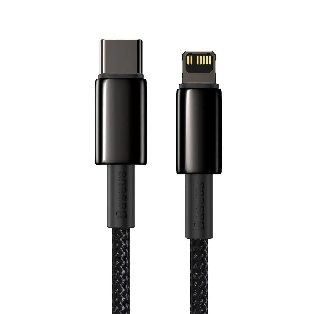 BASEUS kabel tipa C za Lightning PD 20W Tungsten Gold CATLWJ-01 1m črn
