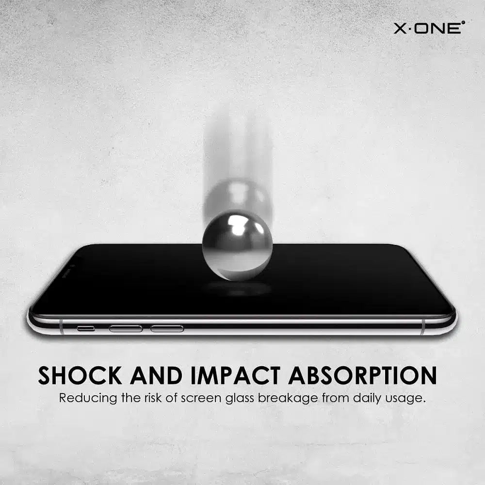 X-ONE Full Cover Extra Strong Tempered Glass Matte - za iPhone 15 Pro (polno lepilo) črna