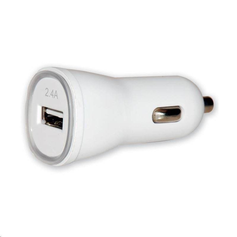Techly USB - Auto 5V/2.4A Univerzalno Bijelo Upaljač za cigare Automatski