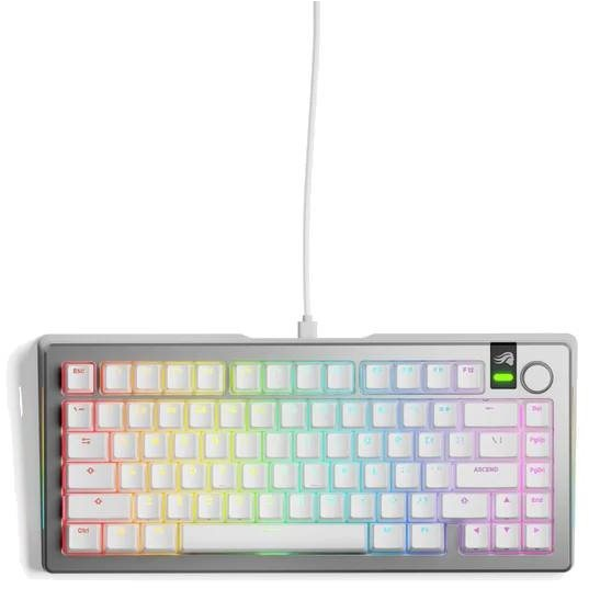 Glorious Gaming GMMK 3 PRO 75% Prebuilt tipkovnica Igranje USB QWERTY US Engleski Srebro