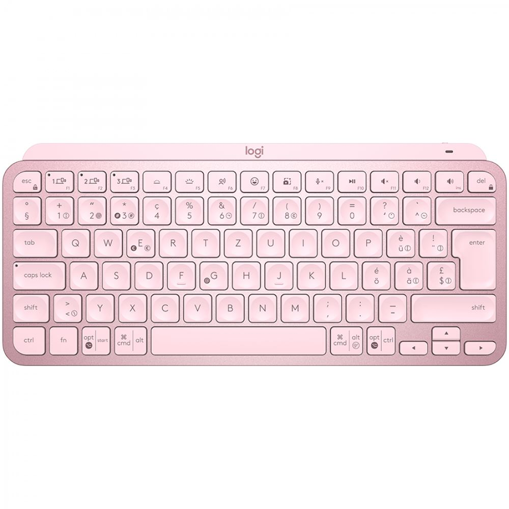 Logitech MX Keys Mini tipkovnica RF bežični + Bluetooth QWERTY Engleski Ružičasto