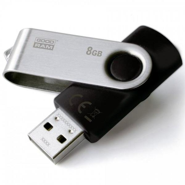 Goodram UTS2 USB izbrisivi memorijski pogon 8 GB USB Tip-A 2.0 Crno