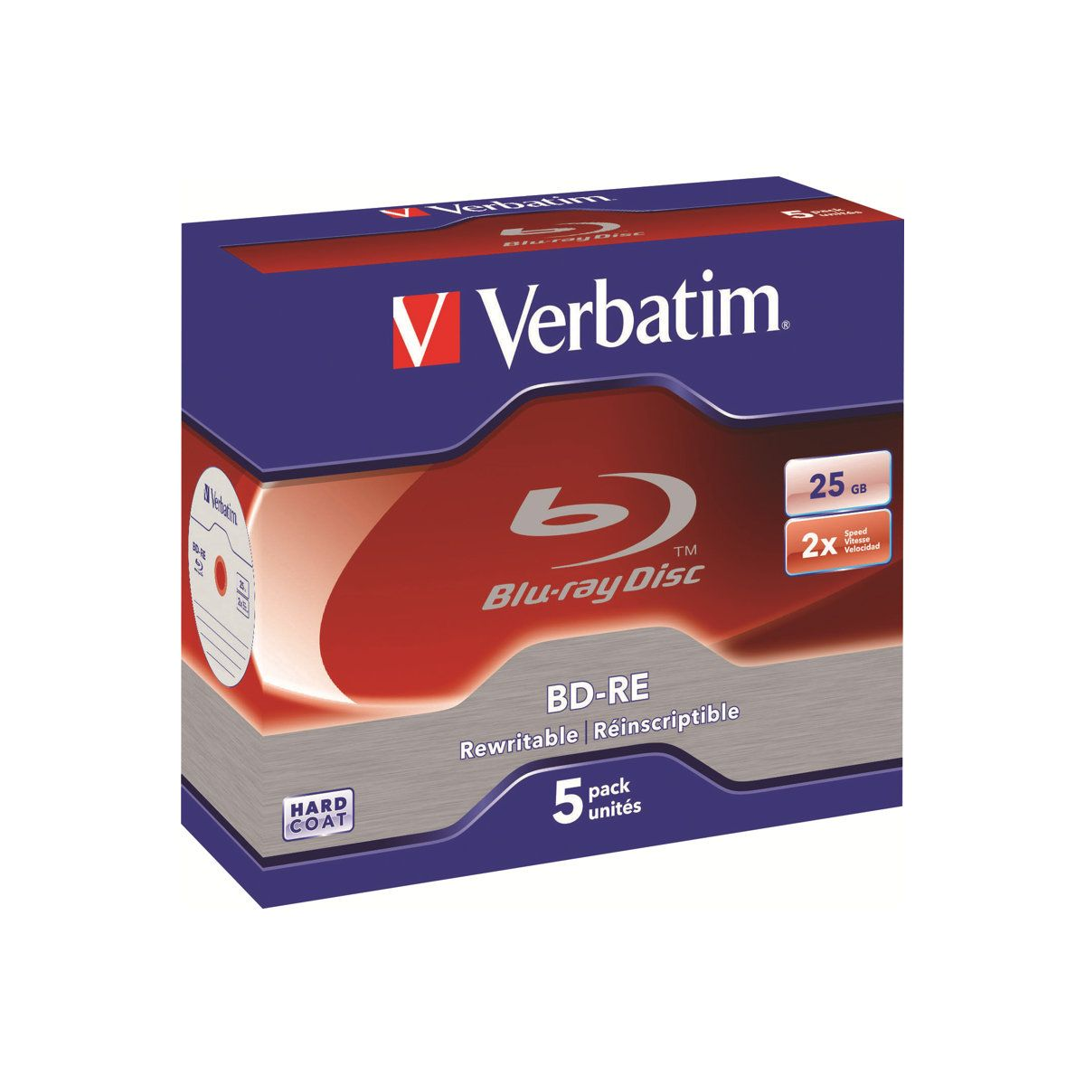 Verbatim 43615 prazni Blu-Ray disk BD-RE 25 GB 5 kom