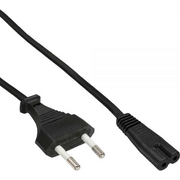 InLine 4043718083985 strujni kabel Crno 3 m CEE7/16 C7 spoj