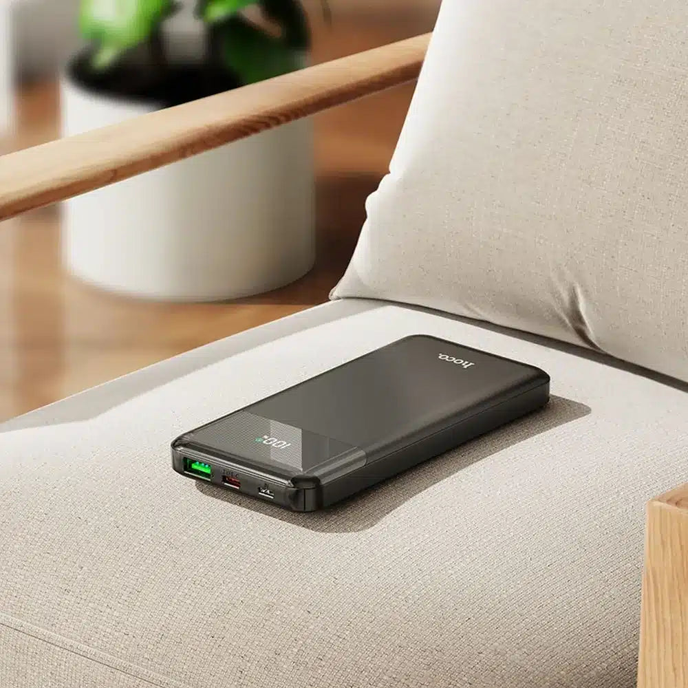 HOCO power bank 10000mAh PD QC3.0 3A 20W J102 črn