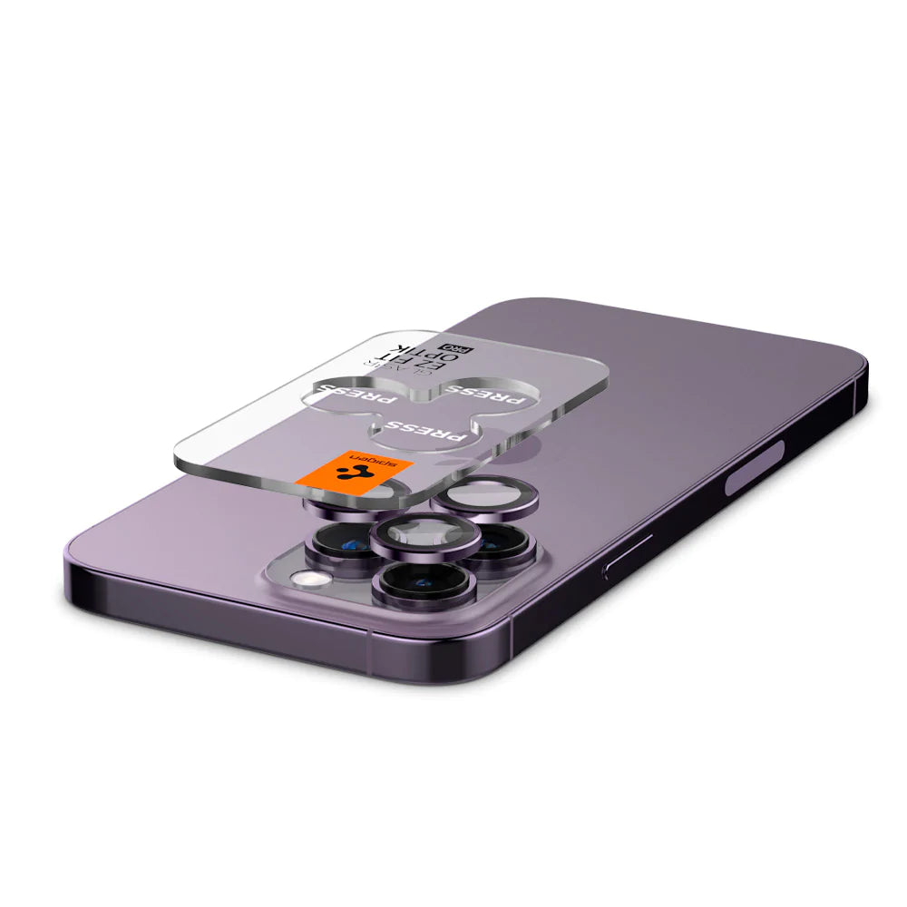 Spigen OPTIK.TR EZ FIT ZAŠČITA KAMERE 2-kosa za iPhone 14 PRO / 14 PRO MAX / 15 PRO / 15 PRO MAX ČRNA