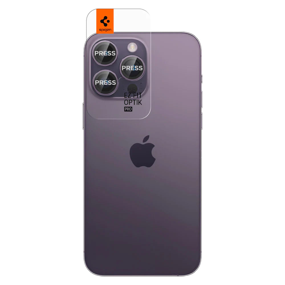 Spigen OPTIK.TR EZ FIT ZAŠČITA KAMERE 2-kosa za iPhone 14 PRO / 14 PRO MAX / 15 PRO / 15 PRO MAX ČRNA