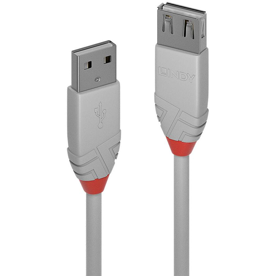 Lindy 36710 USB kabel 0,2 m USB 2.0 USB A Sivo