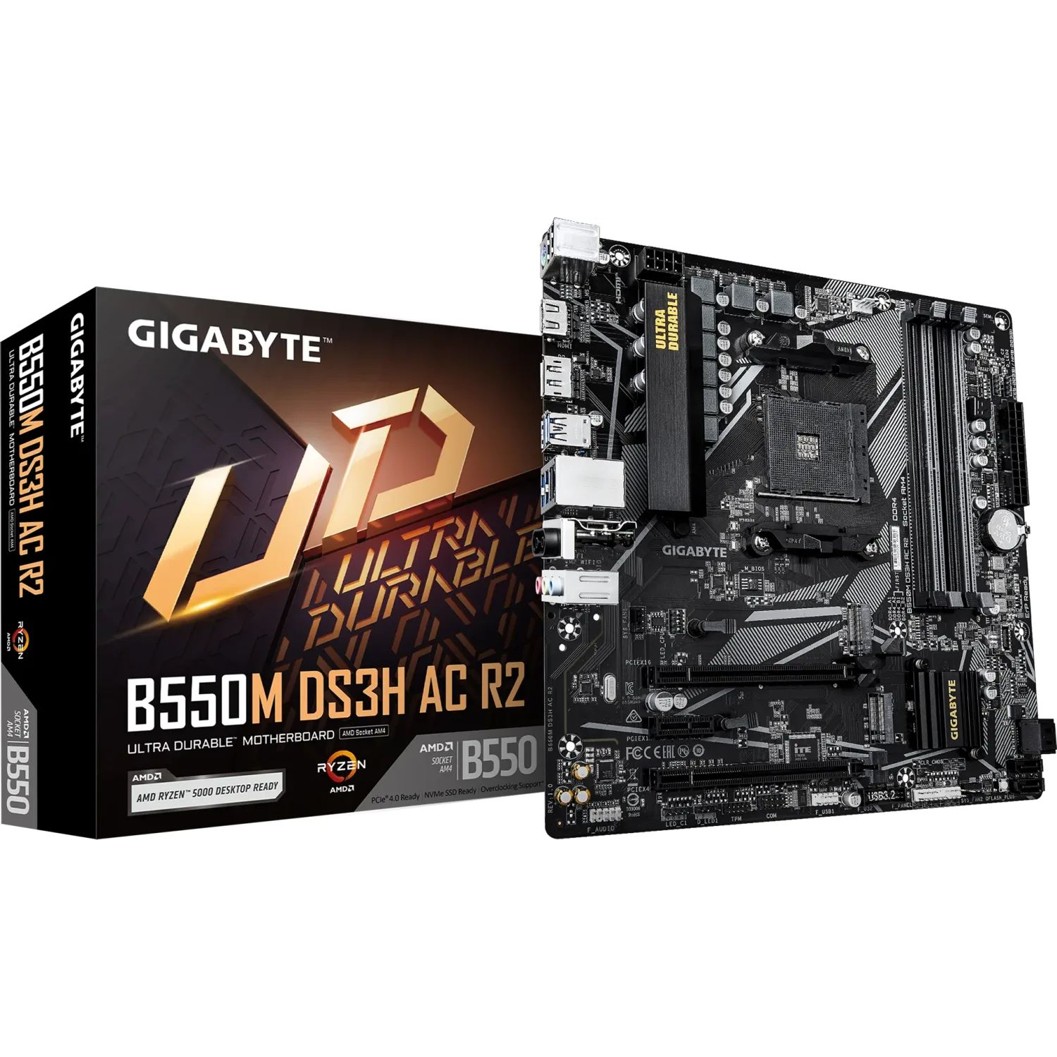 GIGABYTE B550M DS3H AC R2 matična ploča AMD B550 Priključnice AM4 Mikro ATX