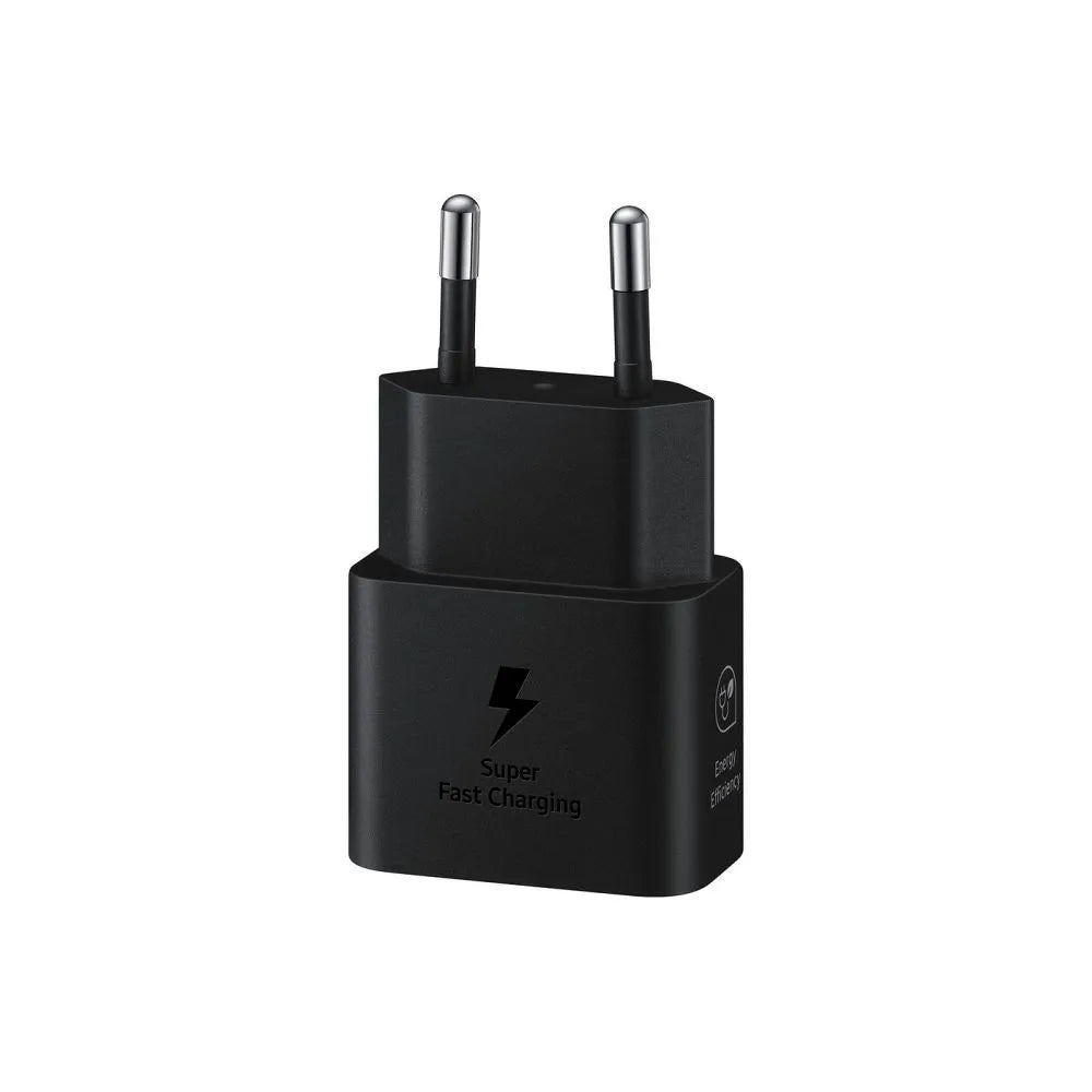 Originalni Samsung GaN super hitri polnilec EP-T2510NBEGEU omrežni polnilec USB Type C 3A 25W črn