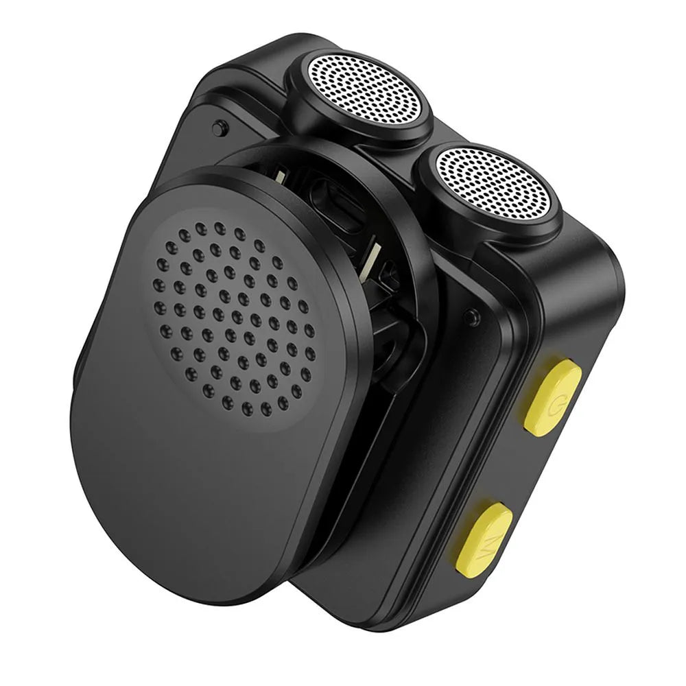 HOCO brezžični lavalier mikrofon Lightning/Type-C Dual (pakiranje po 2 kosa) L17 črn