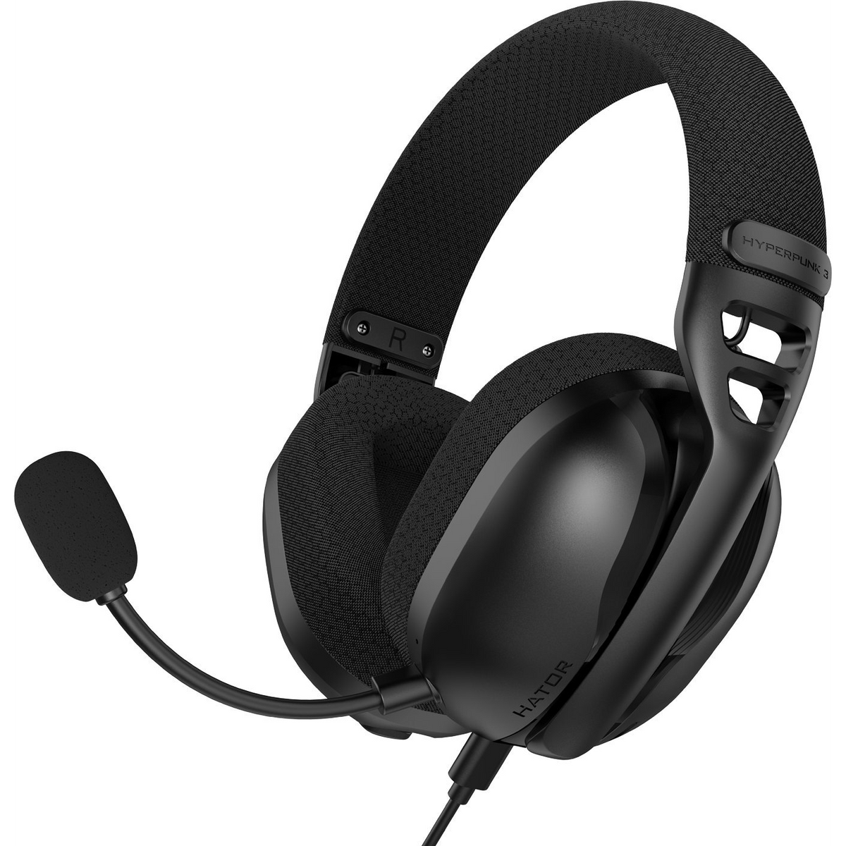 HATOR Hyperpunk 3 USB Slušalice Žičano U uhu Igranje USB Type-C / USB Type-A Crno
