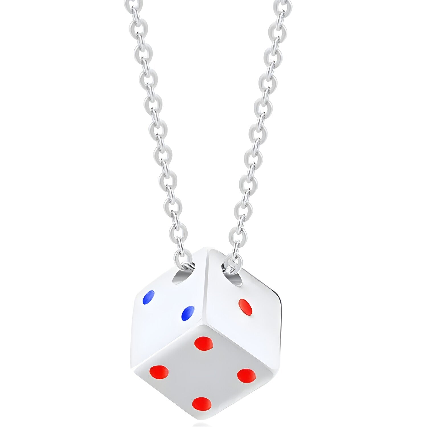 Ogrlica Dice - Srebrna KP34212