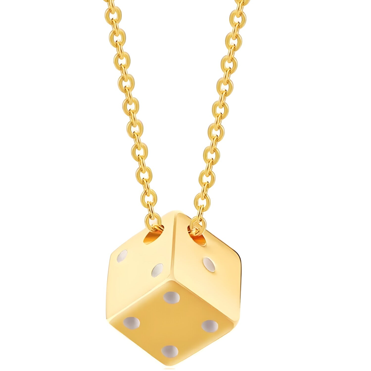 Ogrlica Dice - Zlatna KP34211