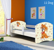 Dječji krevet ACMA s motivom, bočna bijela 180x80 cm 11 Dog