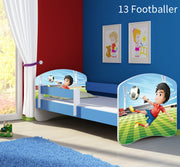 Dječji krevet ACMA s motivom, bočna plava 160x80 cm 13 Footballer