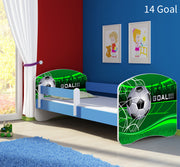 Dječji krevet ACMA s motivom, bočna plava 160x80 cm 14 Goal