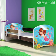 Dječji krevet ACMA s motivom, bočna wenge 140x70 cm 09 Mermaid