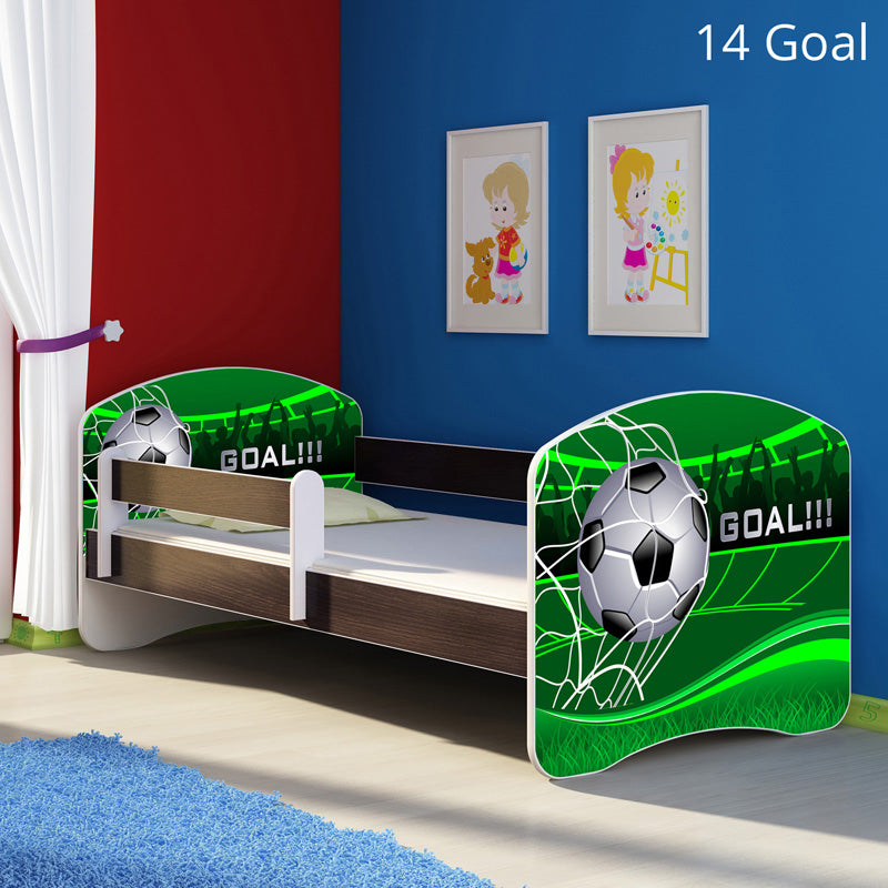 Dječji krevet ACMA s motivom, bočna wenge 160x80 cm 14 Goal